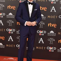 Pablo Rivero en la alfombra roja de los Premios Goya 2017