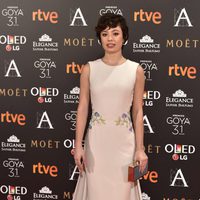 Anna Castillo en la alfombra roja de los Premios Goya 2017