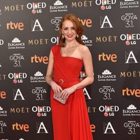 Cristina Castaño en la alfombra roja de los Premios Goya 2017
