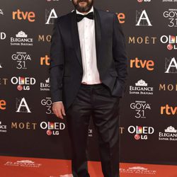Manolo Solo en la alfombra roja de los Premios Goya 2017