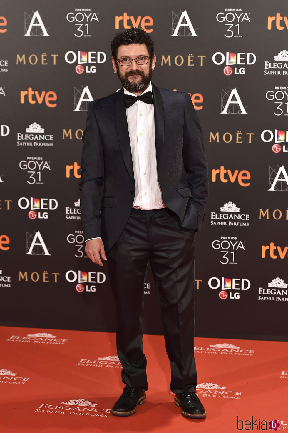 Manolo Solo en la alfombra roja de los Premios Goya 2017