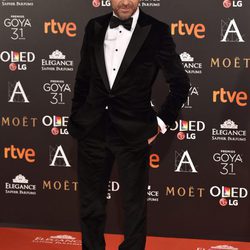 Antonio de la Torre en la alfombra roja de los Premios Goya 2017