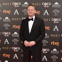 Patrick Ness en la alfombra roja de los Premios Goya 2017
