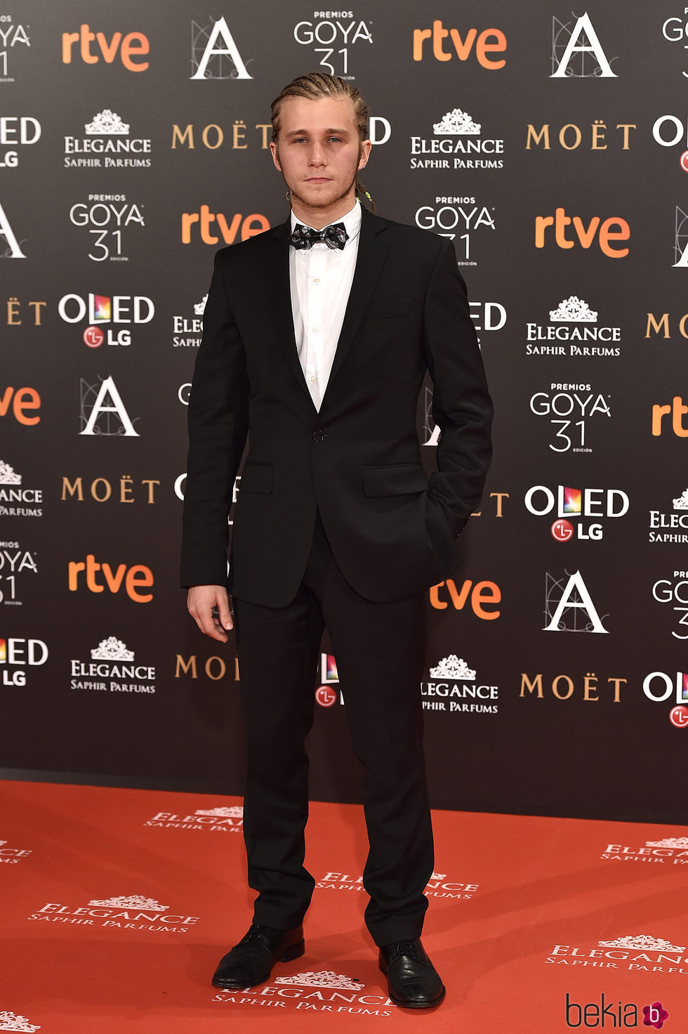 Emilio Palacios en la alfombra roja de los Premios Goya 2017