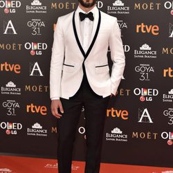 Paco León en la alfombra roja de los Premios Goya 2017