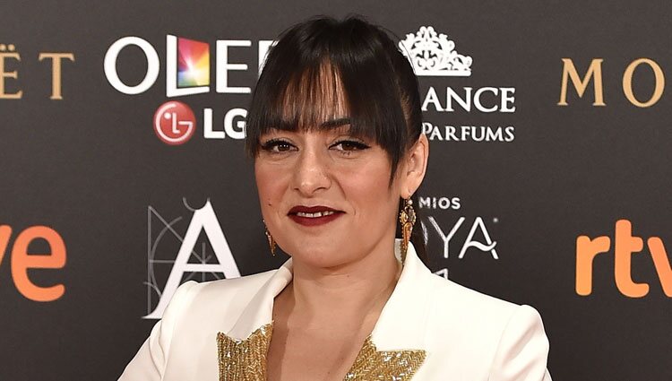 Candela Peña en la alfombra roja de los Premios Goya 2017