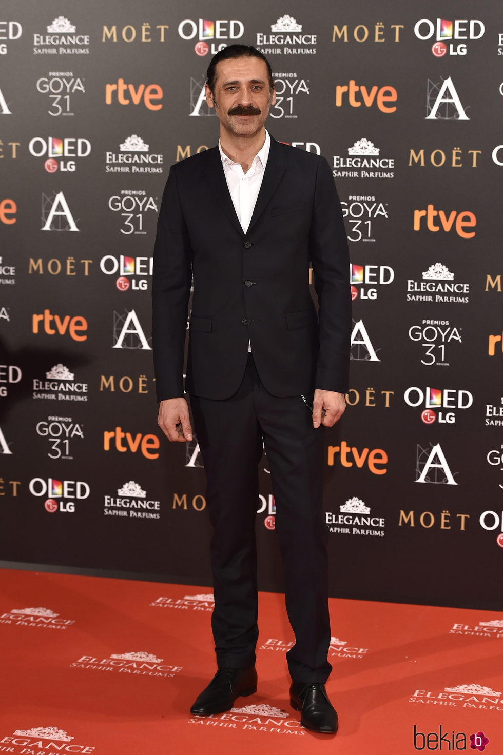 Nacho Fresneda en la alfombra roja de los Premios Goya 2017