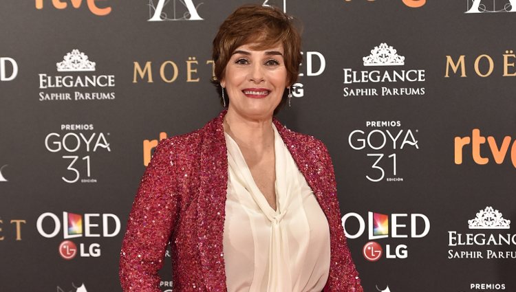 Anabel Alonso en la alfombra roja de los Premios Goya 2017