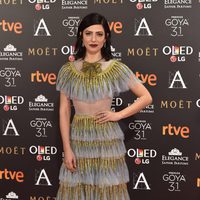 Bárbara Lennie en la alfombra roja de los Premios Goya 2017