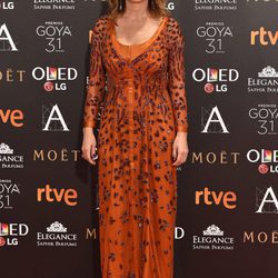 Emma Suárez en la alfombra roja de los Premios Goya 2017