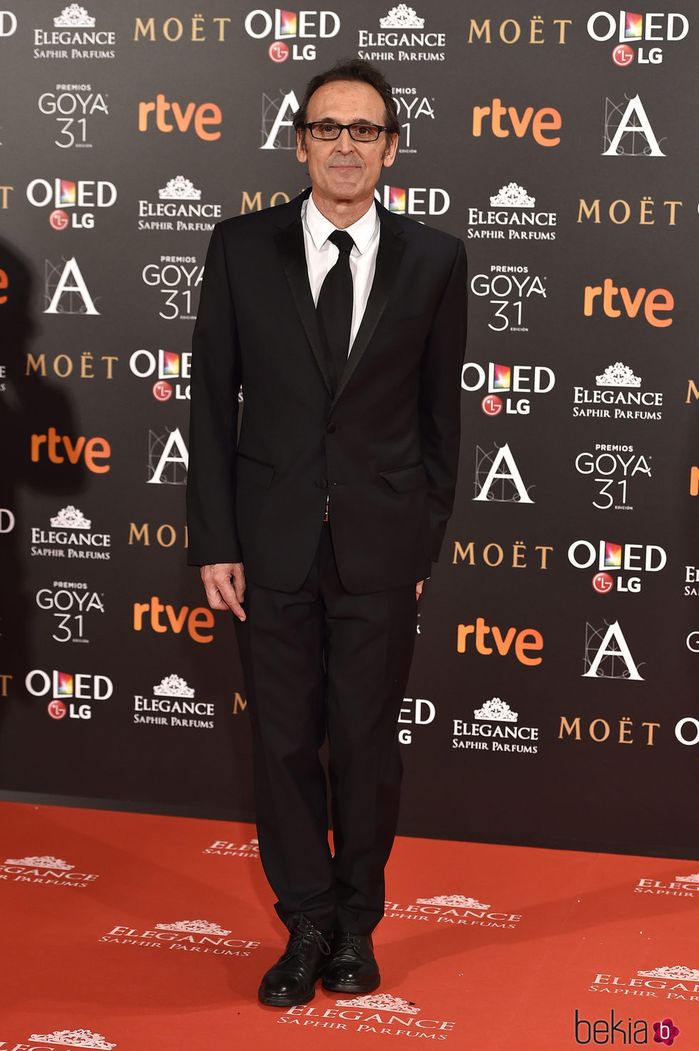 Alberto Iglesias en la alfombra roja de los Premios Goya 2017