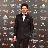 Andrés Velencoso en la alfombra roja de los Premios Goya 2017