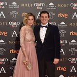 Albert Rivera y Beatriz Tajuelo en la alfombra roja de los Premios Goya 2017