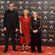 Manuela Carmena, Yvonne Blake y Mariano Barroso en la alfombra roja de los Premios Goya 2017