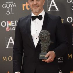 Roberto Álamo con su Goya por Mejor Actor Protagonista