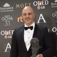Roberto Álamo con su Goya por Mejor Actor Protagonista