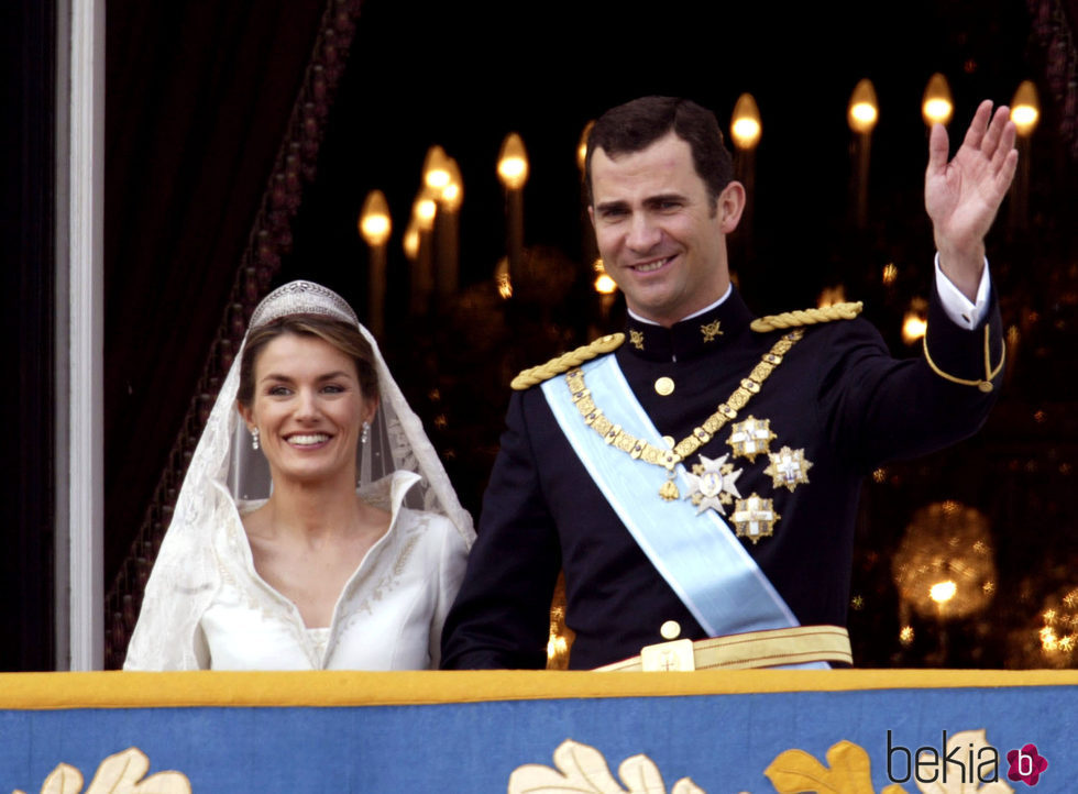 El Rey Felipe VI y la Reina Letizia el día de su boda