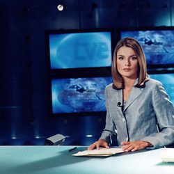 La Reina Letizia cuando era periodista en TVE