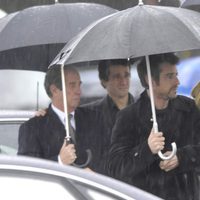 Antonio Vigo, Roberto García y Henar Ortiz en el funeral de Erika Ortiz