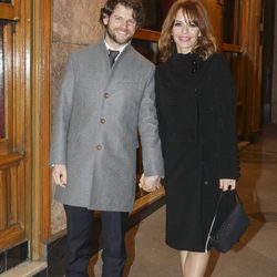 María Adánez con su novio Nacho Medrano en la entrega del Premio Miguel Mihura