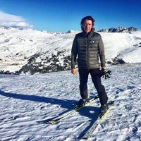 Nicolás Vallejo-Nágera disfrutando de la nieve en Andorra