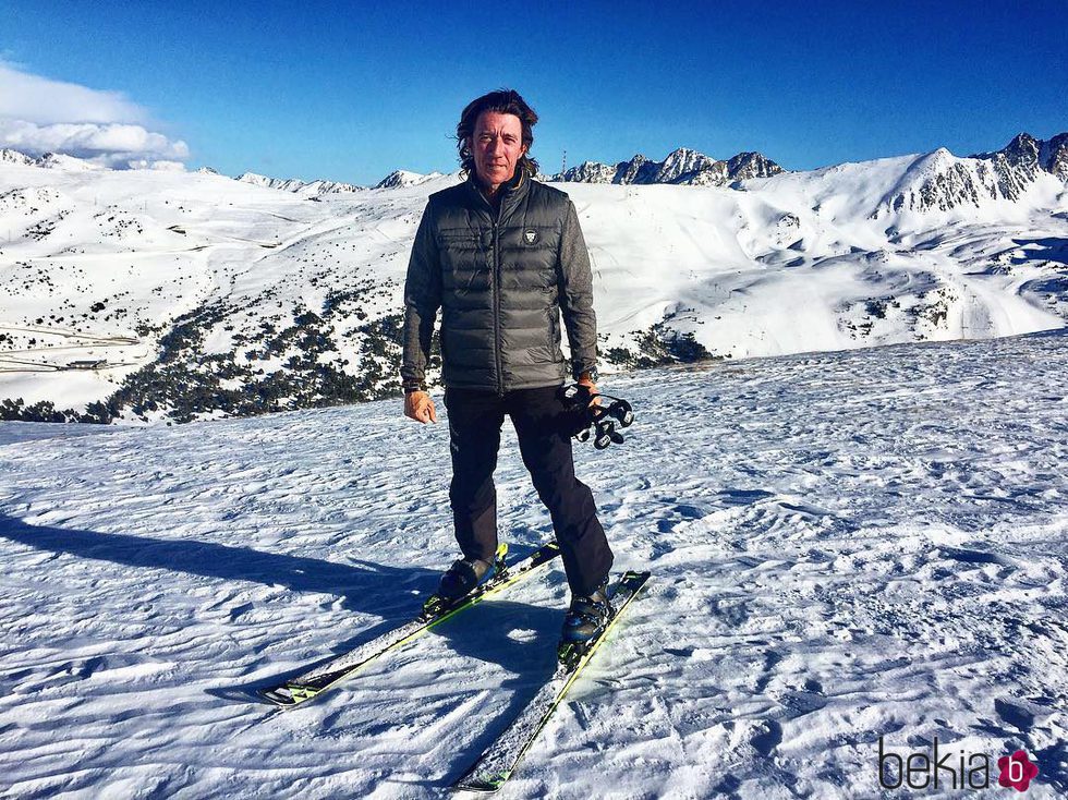 Nicolás Vallejo-Nágera disfrutando de la nieve en Andorra