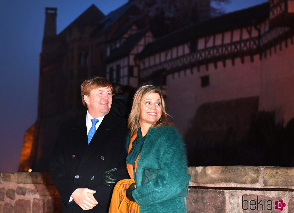 Guillermo Alejandro y Máxima de Holanda visitan el Castillo de Wartburg durante su viaje oficial a Alemania