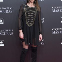 Sonia Ferrer en el estreno de 'Cincuenta Sombras Más Oscuras' en Madrid