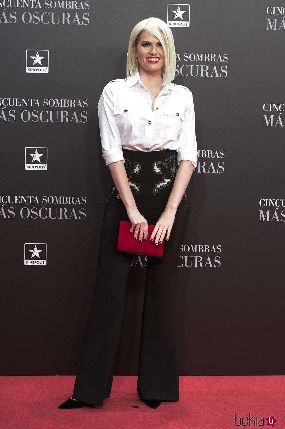 Adriana Abenia en el estreno de 'Cincuenta Sombras Más Oscuras' en Madrid