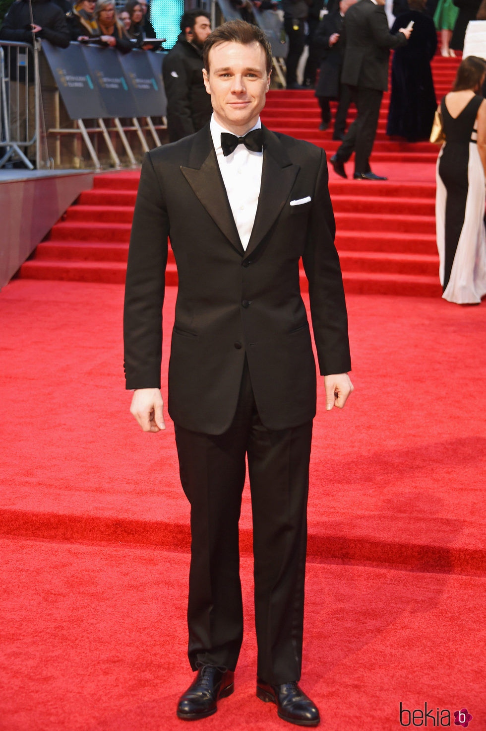 Rupert Evans en la alfombra roja de los Premios Bafta 2017