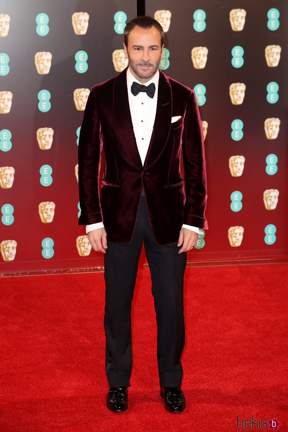 Tom Ford en la alfombra roja de los Premios Bafta 2017