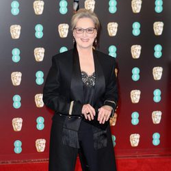Meryl Streep en la alfombra roja de los Premios Bafta 2017