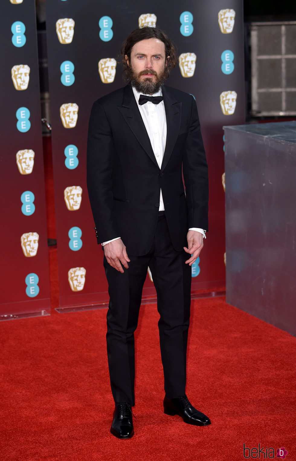 Casey Affleck en la alfombra roja de los Premios Bafta 2017