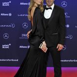 Luis Figo y Helen Svedin en los Premios Laureus 2017
