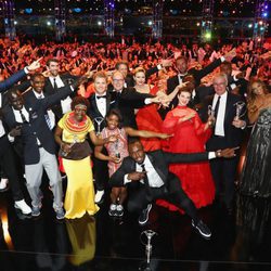 Alberto y Charlene de Mónaco, Hugh Grant y los ganadores de los Premios Laureus 2017