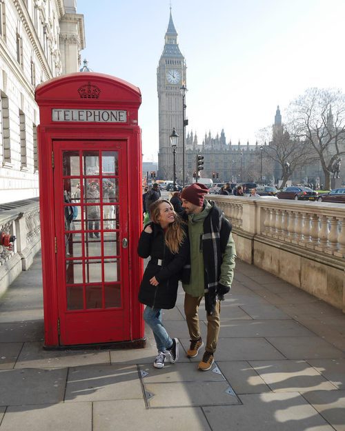 Yoli y Jonathan ('GH 15') disfrutando de Londres