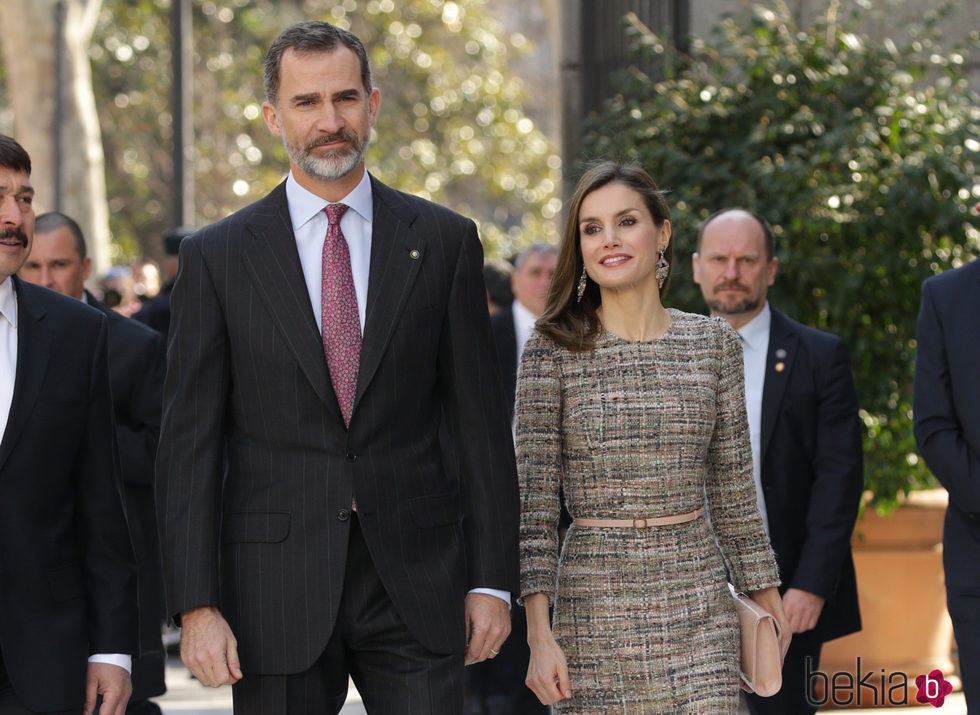 Los Reyes Felipe y Letizia en la inauguración de la nueva exposición del Museo Thyssen