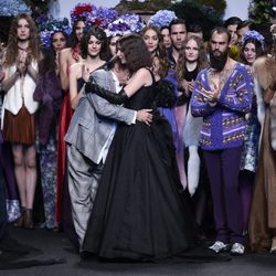 Lucía Tristancho Dominguin y Francis Montesinos en Madrid Fashion Week otoño/invierno 2017/2018