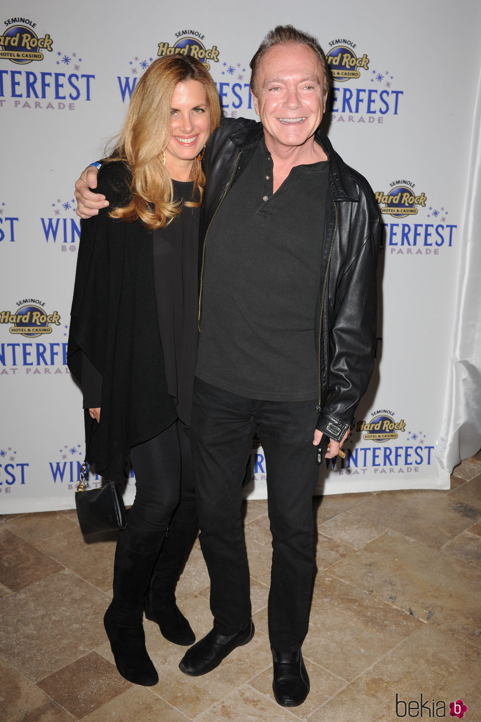 David Cassidy y su mujer Sue Shifrin en el Hard Rock Winterfest Boat Parade 2014