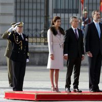 Los Reyes Felipe y Letizia con el presidente de Argentina Mauricio Macri y su mujer Juliana Awada