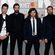 El grupo musical Bastille en la alfombra roja de los Brit Awards 2017