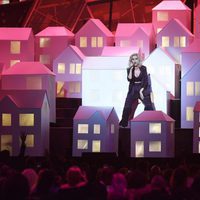 Katy Perry durante su actuación en los Brit Awards 2017