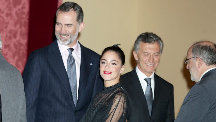 Tini Stoessel en la cena de despedida al Presidente de Argentina Mauricio Macri y Juliana Awada