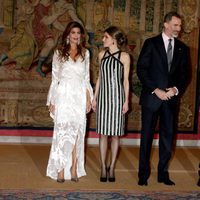 Juliana Awada, la Reina Letizia, el Rey Felipe y Mauricio Macri en El Pardo