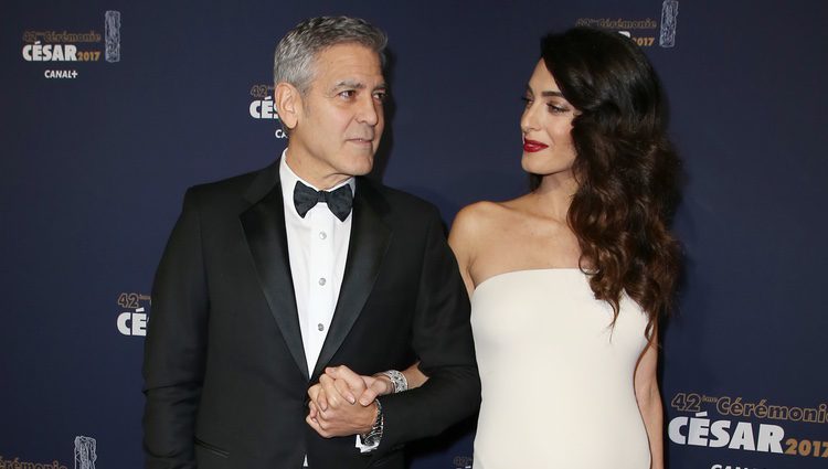 George Clooney y Amal Alamuddin en los Premios César 2017
