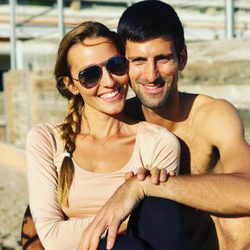 Novak Djokovic y su mujer Jelena Ristic