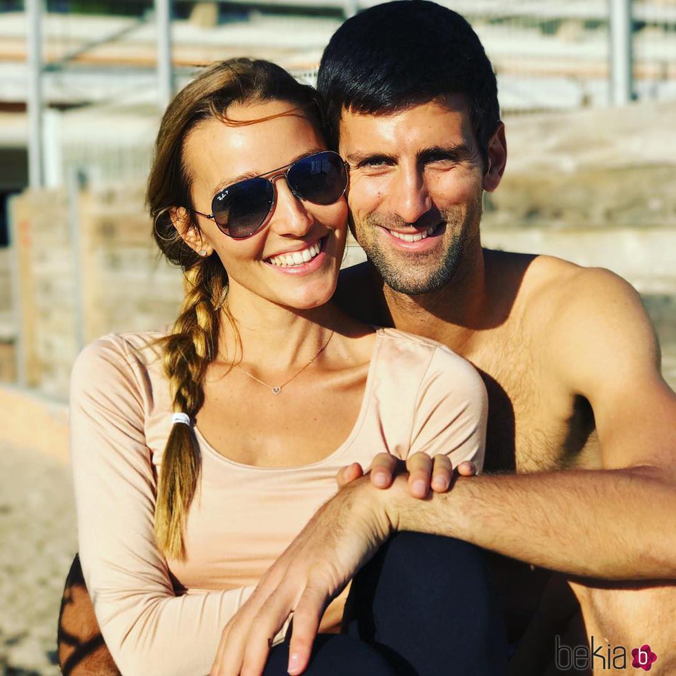 Novak Djokovic y su mujer Jelena Ristic