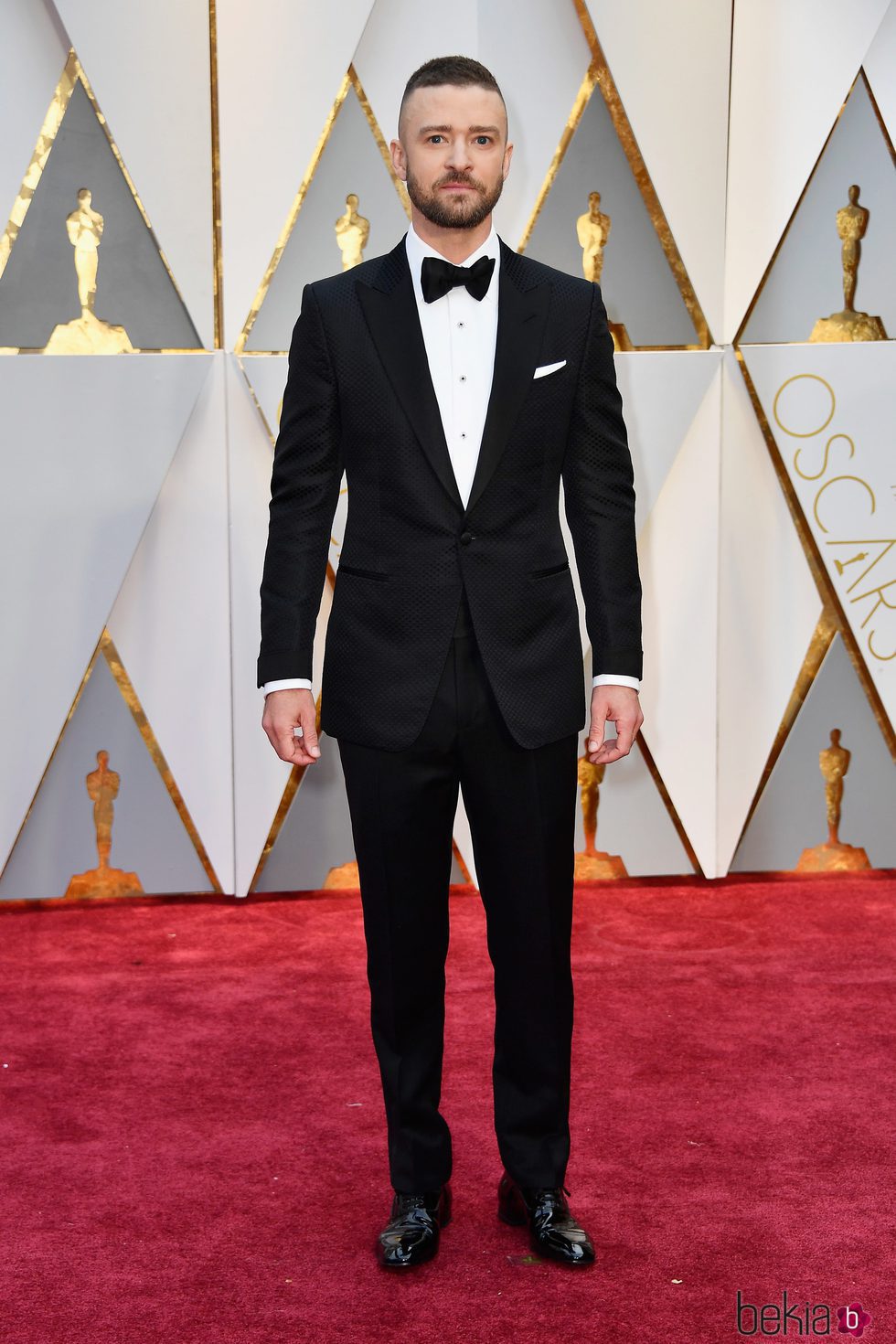 Justin Timberlake en la alfombra roja de los Premios Oscar 2017