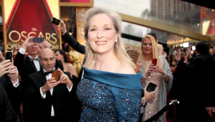Meryl Streep en la alfombra roja de los Premios Oscar 2017