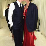 Heidi Klum muy cariñosa con su novio Vito Schnabel en la fiesta de la Fundación Elton John por los Premios Oscar 2017